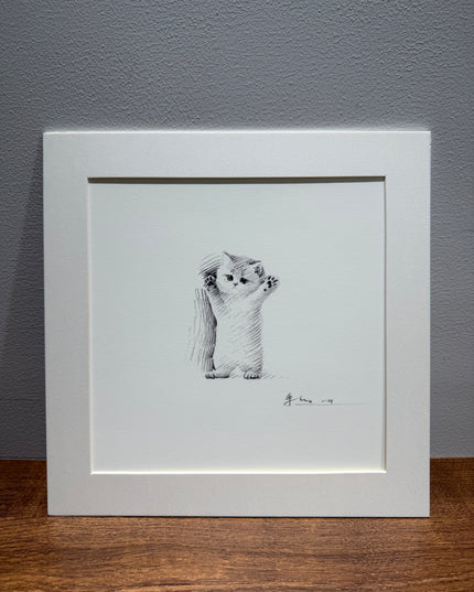 Leisurely Kittens Series (Set of 4 Illustrations)