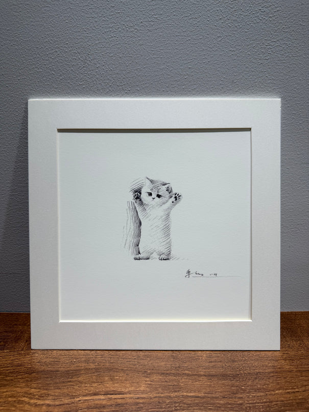 Leisurely Kittens Series (Set of 4 Illustrations)