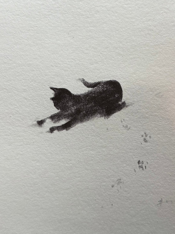 Snowy Kittens Series (Set of 4 Illustrations)