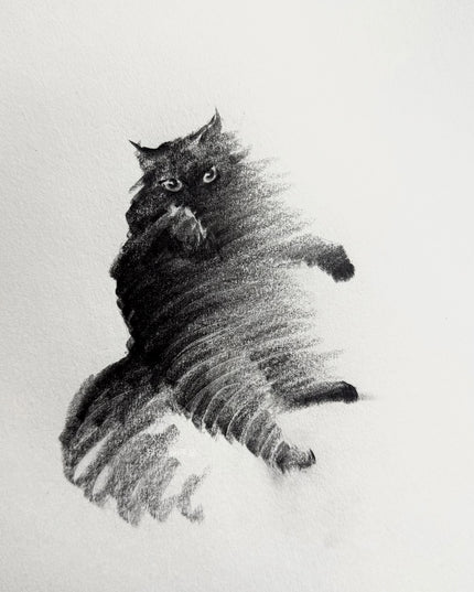 No. M007  "Black Cat Series, Stillness II" (Masterpiece)