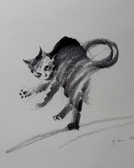 Art Print - "The Black Cat - Crab Walk" (2603P001)