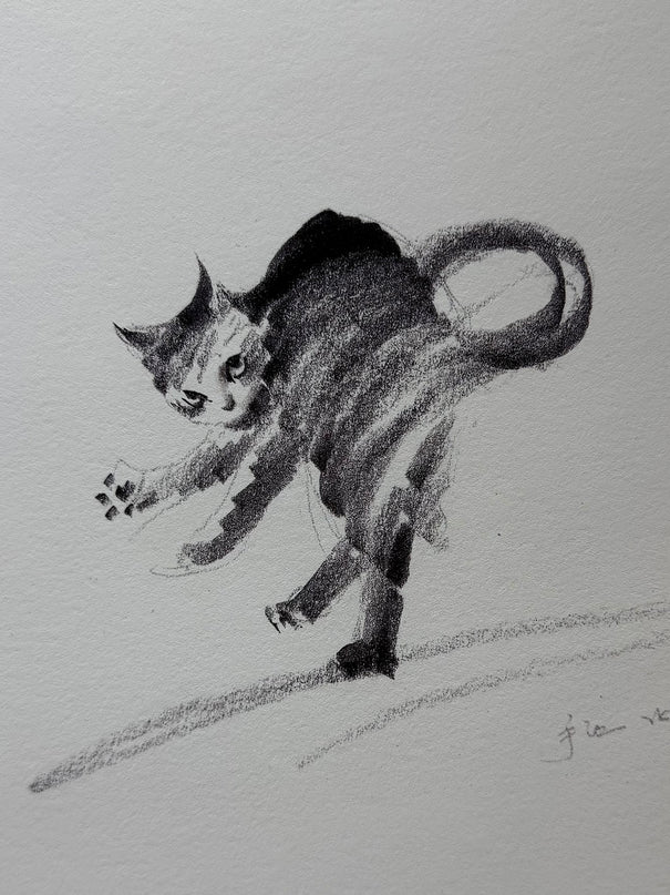 Art Print - "The Black Cat - Crab Walk" (2603P001)