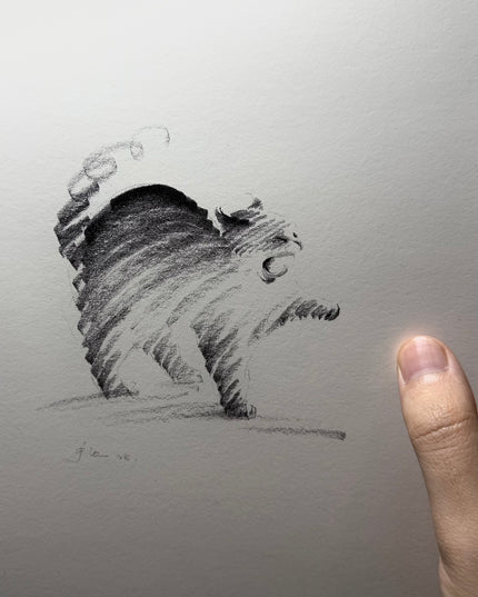 Art Print – "Yawn & Stretch" (2510P008)