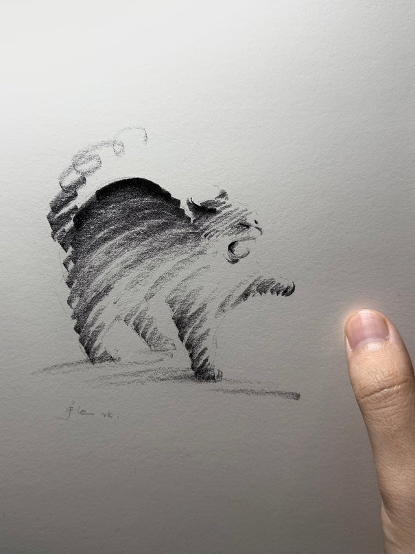 Art Print – "Yawn & Stretch" (2510P008)