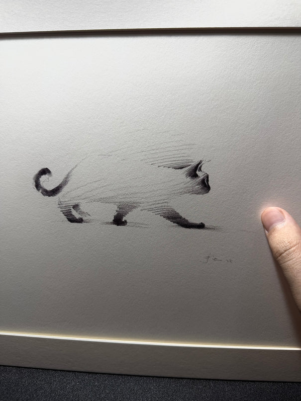 Art Print – "Siamese Cat — Stroll" (2510P002)