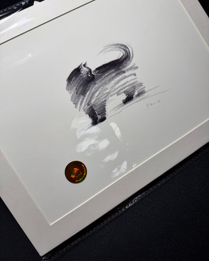 Art Print – "The Black Cat — Looking Back" (2510P003)