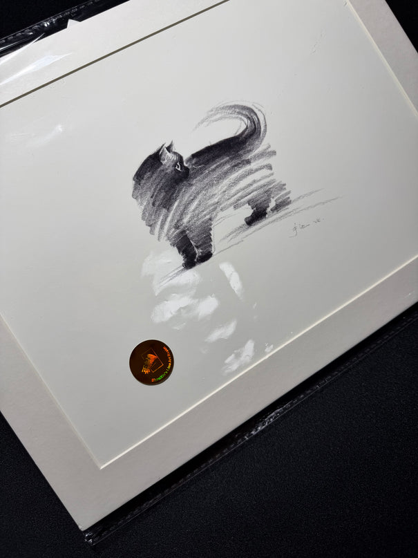 Art Print – "The Black Cat — Looking Back" (2510P003)