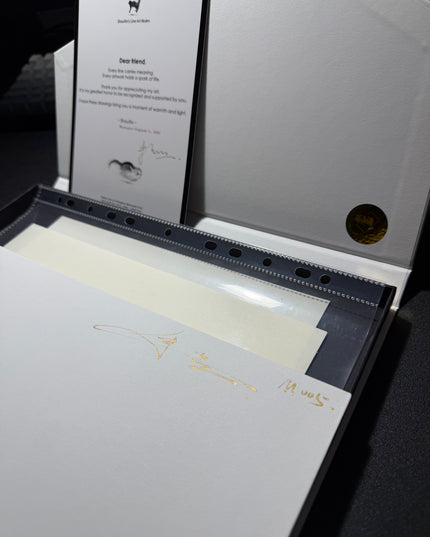 No. M005  "Black Cat Series – Contemplation" (Masterpiece)