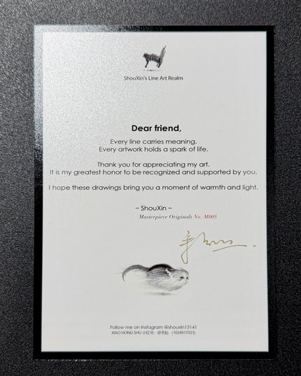 No. M005  "Black Cat Series – Contemplation" (Masterpiece)