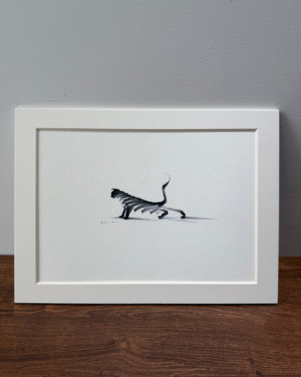 Art Print - "The Black Cat - Stretching 4" (2607P003)