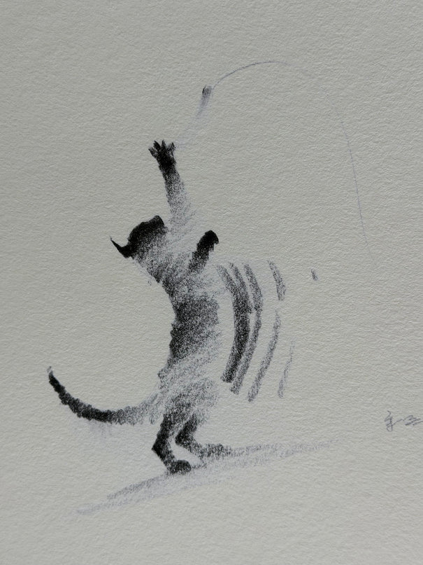 Art Print - "Siamese Cat - At Play" (2607P001)
