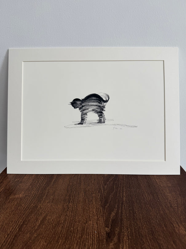 Art Print – "The Black Cat — Curiosity" (xmasP009)