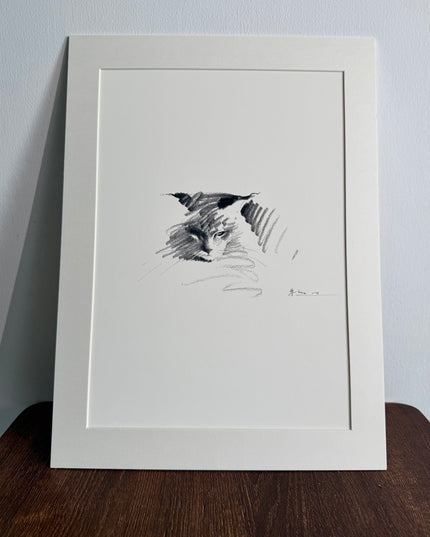 Art Print – "Maine Coon Ⅱ" (xmasP012)