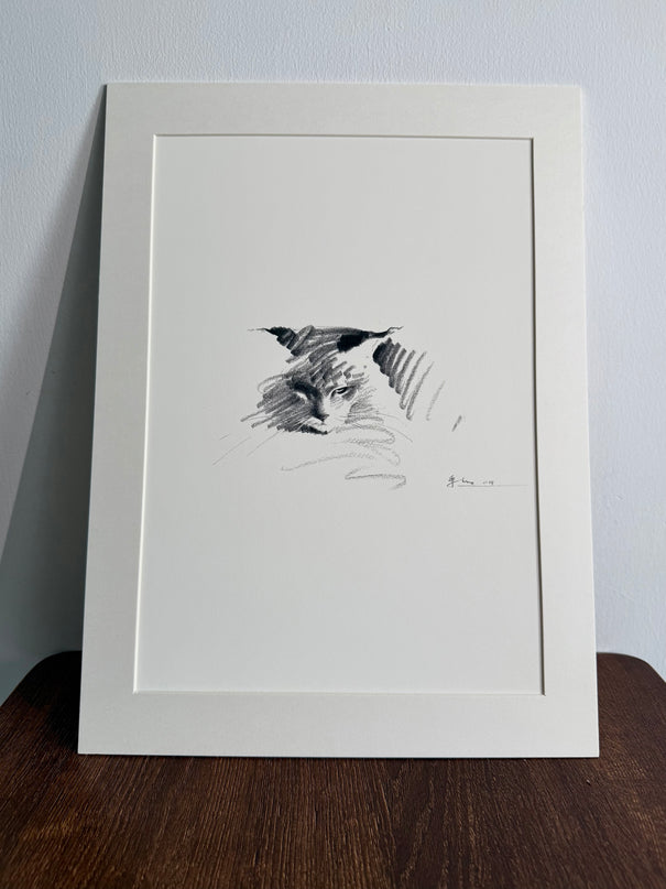 Art Print – "Maine Coon Ⅱ" (xmasP012)
