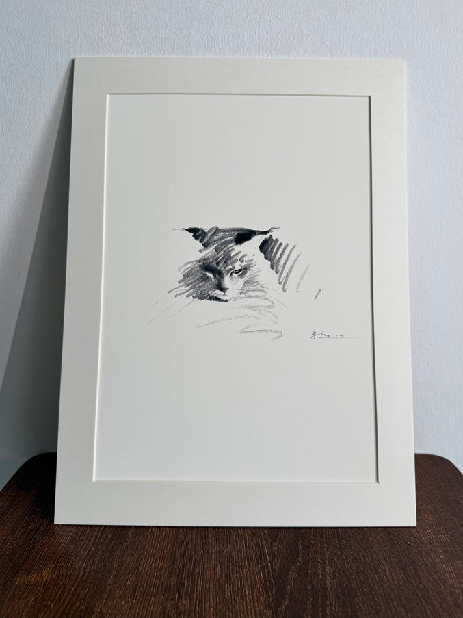 Art Print – "Maine Coon Ⅱ" (xmasP012)