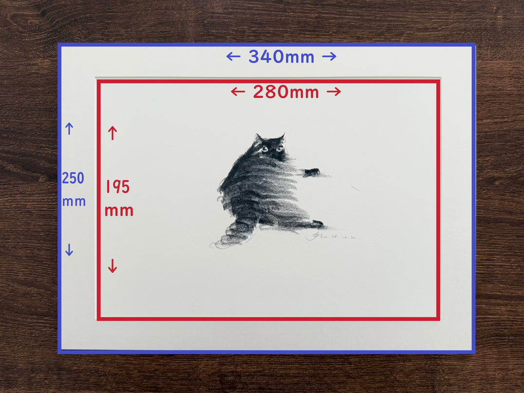 Art Print – "The Black Cat — The Black Puff" (RP-005)