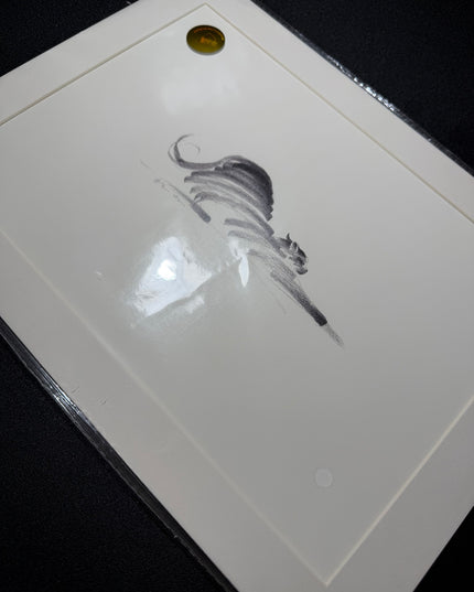 Art Print - "The Black Cat - Stretching 3" (2603P006)