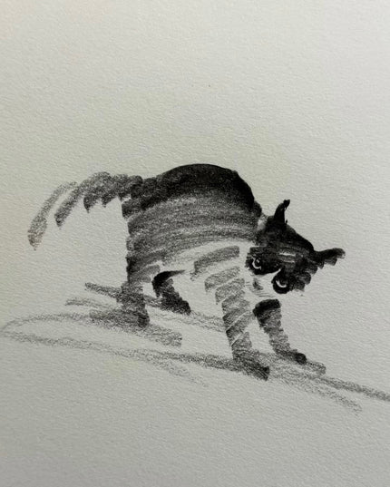No. 010  "Black Cat Series – Warning"