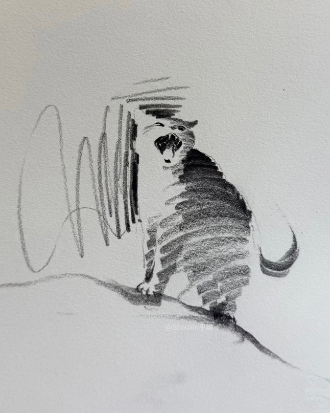 No. 008  "Black Cat Series – Roar"
