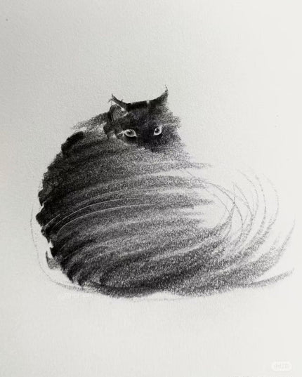No. M018  "Black Cat Series, Looking Back" (Masterpiece)
