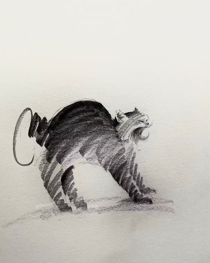 No. M021  "Black Cat Series, The Big Yawn" (Masterpiece)
