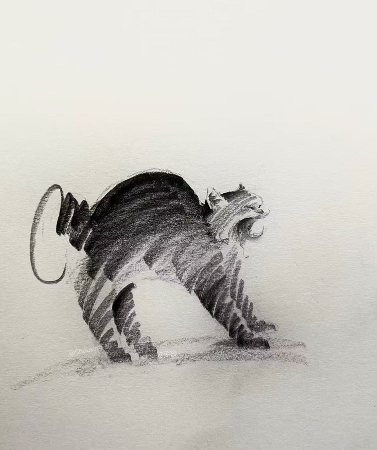 No. M021  "Black Cat Series, The Big Yawn" (Masterpiece)