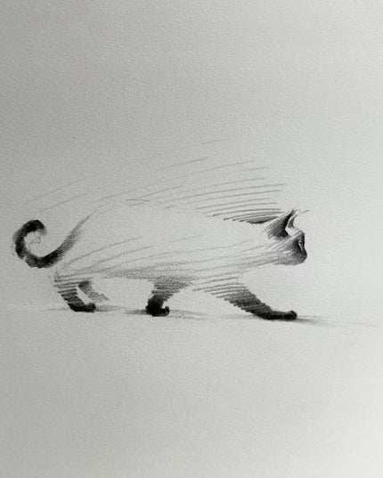 No. M015  "Siamese Cat, Walking Forward" (Masterpiece)