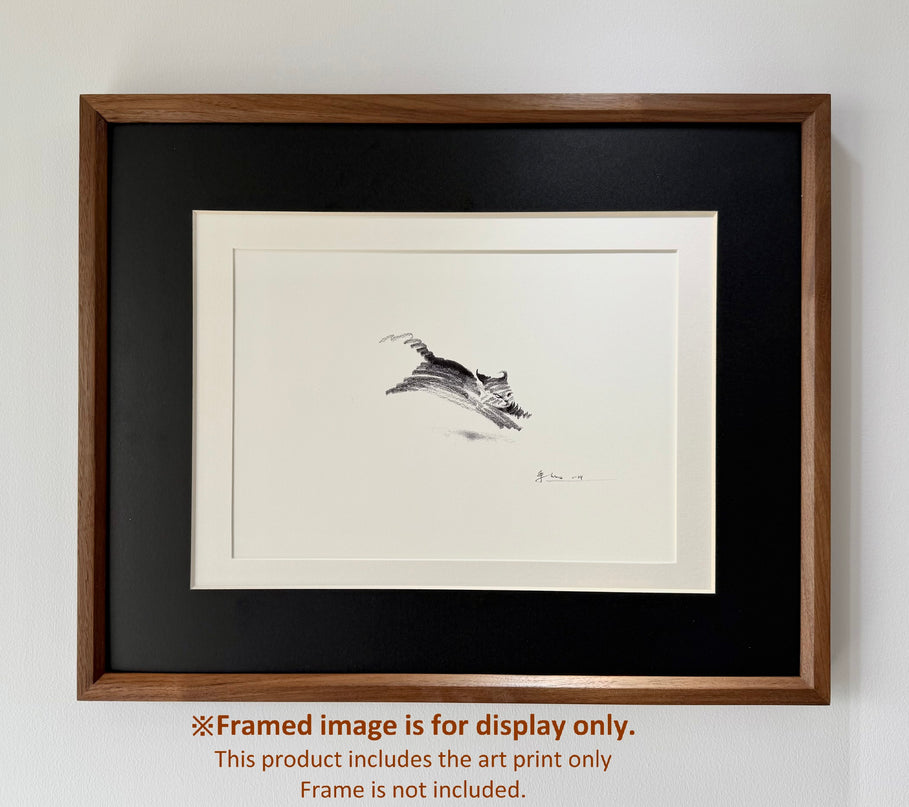 Art Print – "Dashing Cat" Back in Stock (2506P001)