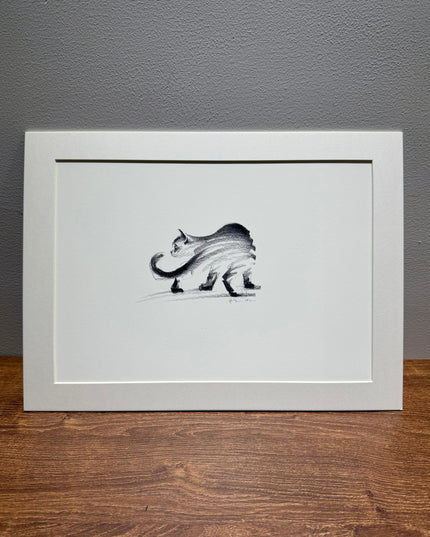 Art Print - "The Black Cat - Watchful" (2603P007)