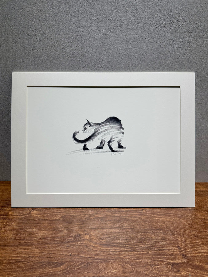 Art Print - "The Black Cat - Watchful" (2603P007)