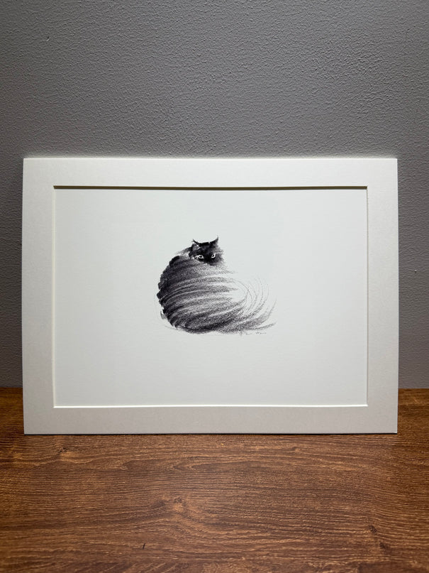 Art Print - "The Black Cat - Looking Back 2" (2603P005)