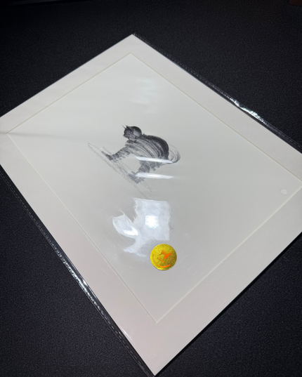 Art Print – "The Black Cat — Curiosity" (xmasP009)