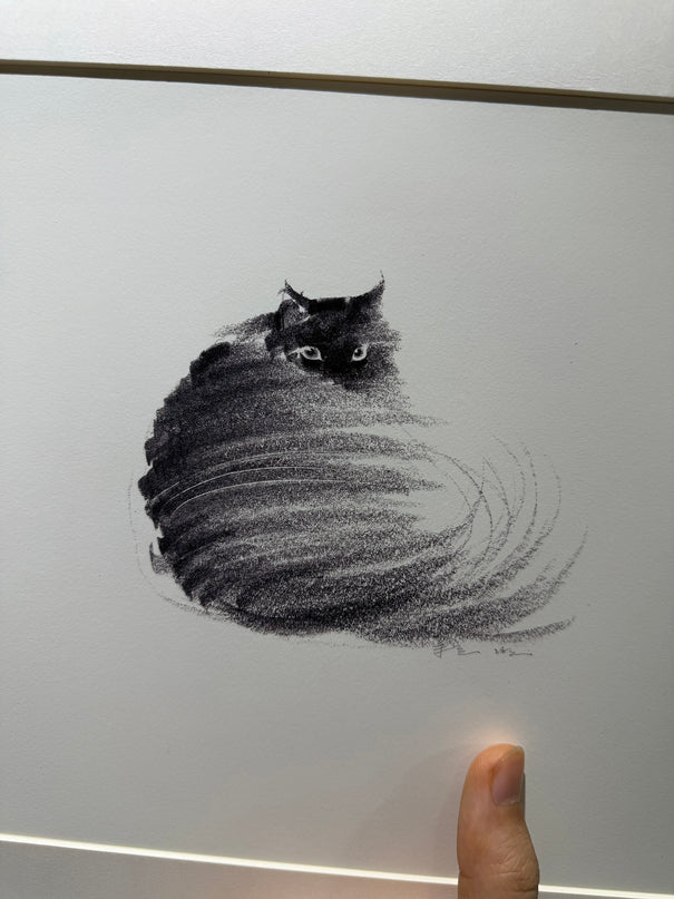 Art Print - "The Black Cat - Looking Back 2" (2603P005)