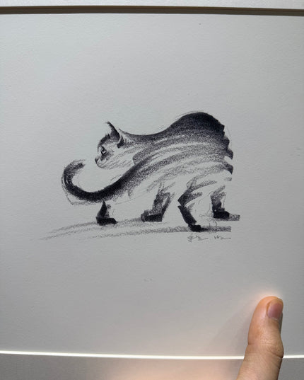 Art Print - "The Black Cat - Watchful" (2603P007)