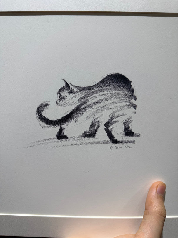 Art Print - "The Black Cat - Watchful" (2603P007)