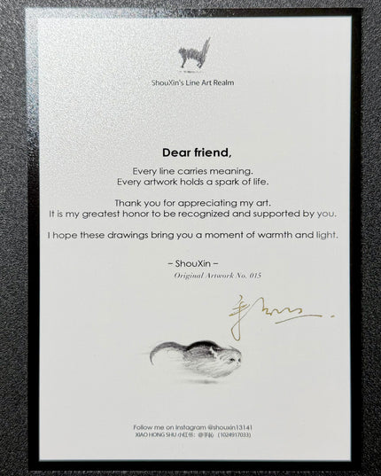 No. 015  "Black Cat Series – Fluffed Up"