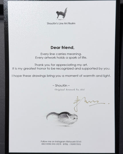 No. 014  "Black Cat Series – Stretching"