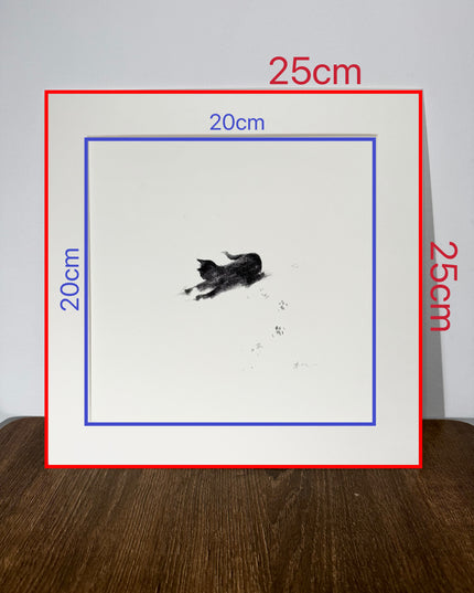 Snowy Kittens Series (Set of 4 Illustrations)
