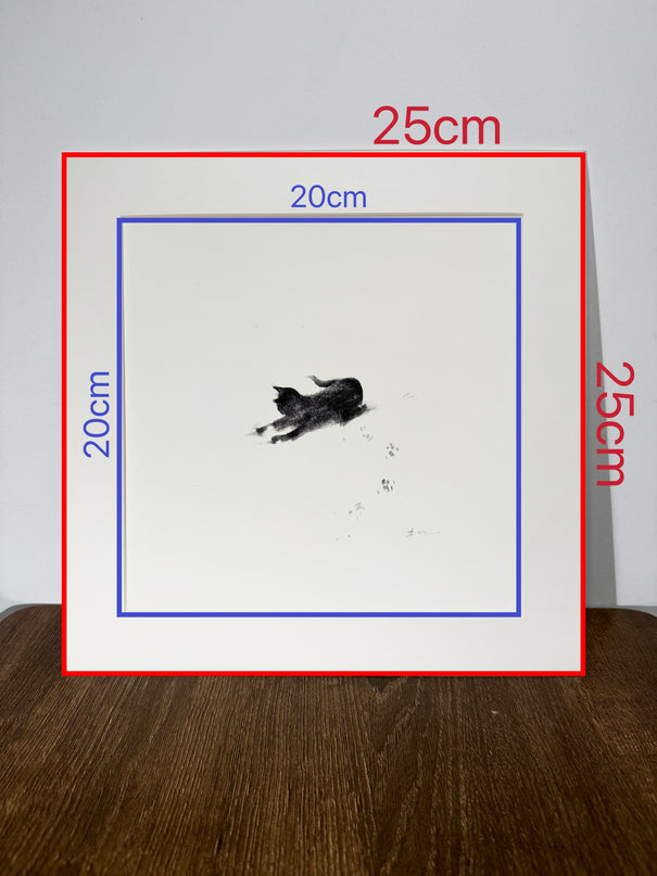Snowy Kittens Series (Set of 4 Illustrations)