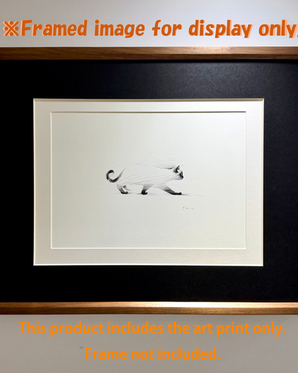Art Print – "Siamese Cat — Stroll" (2510P002)