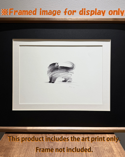 Art Print – "The Black Cat — Looking Back" (2510P003)