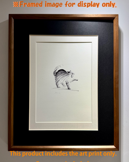 Art Print – "Yawn & Stretch" (2510P008)