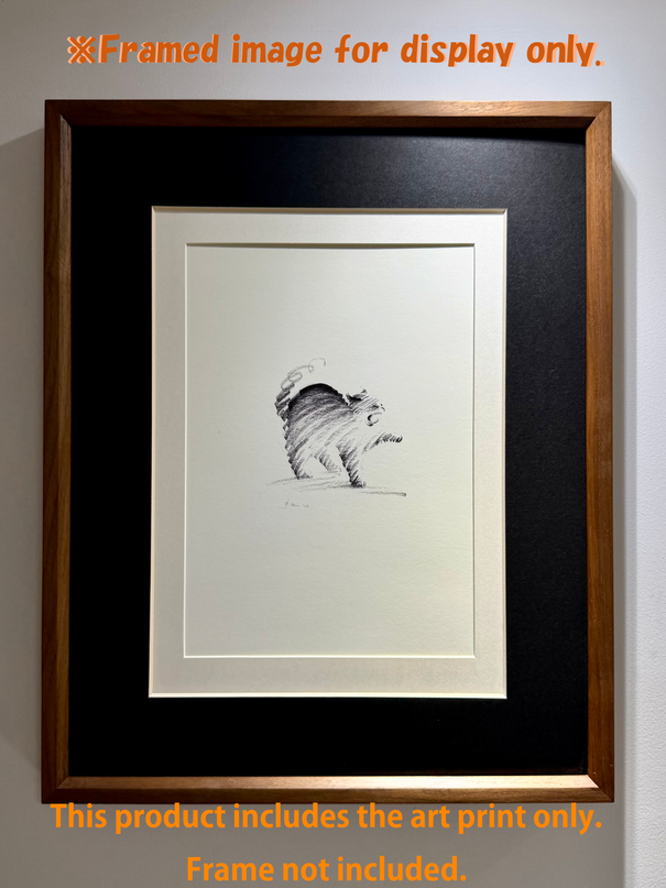 Art Print – "Yawn & Stretch" (2510P008)