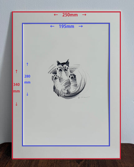 Art Print – "Peek-a-Boo" (xmasP010)