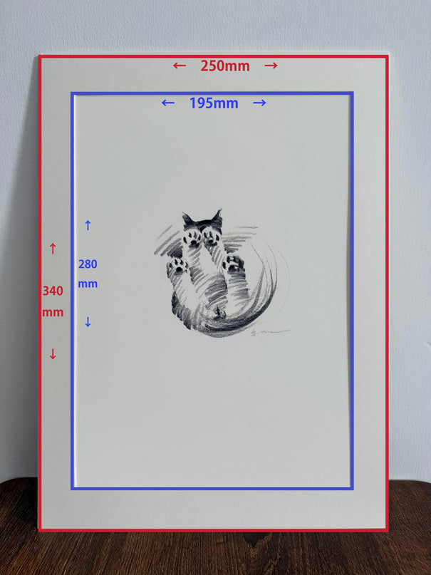 Art Print – "Peek-a-Boo" (xmasP010)